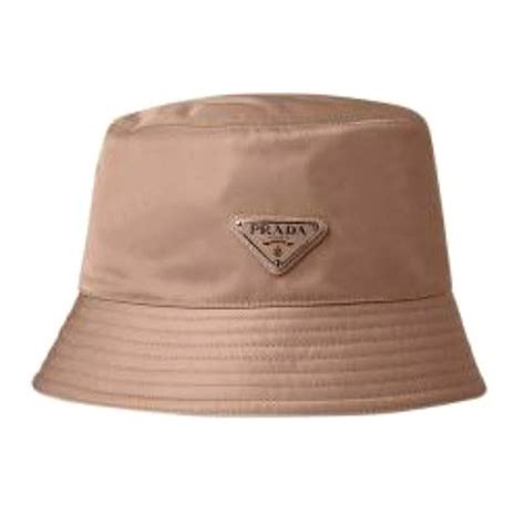 prada nylon bucket hat beige